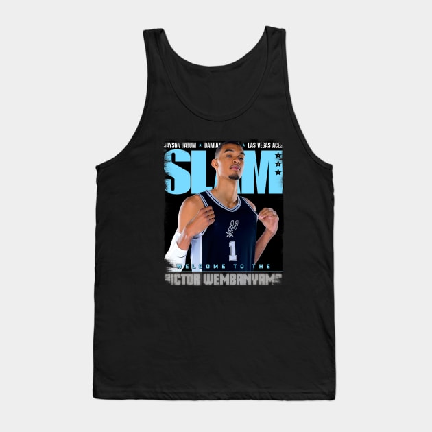 Wemby Slam Mag Tank Top by Buff Geeks Art